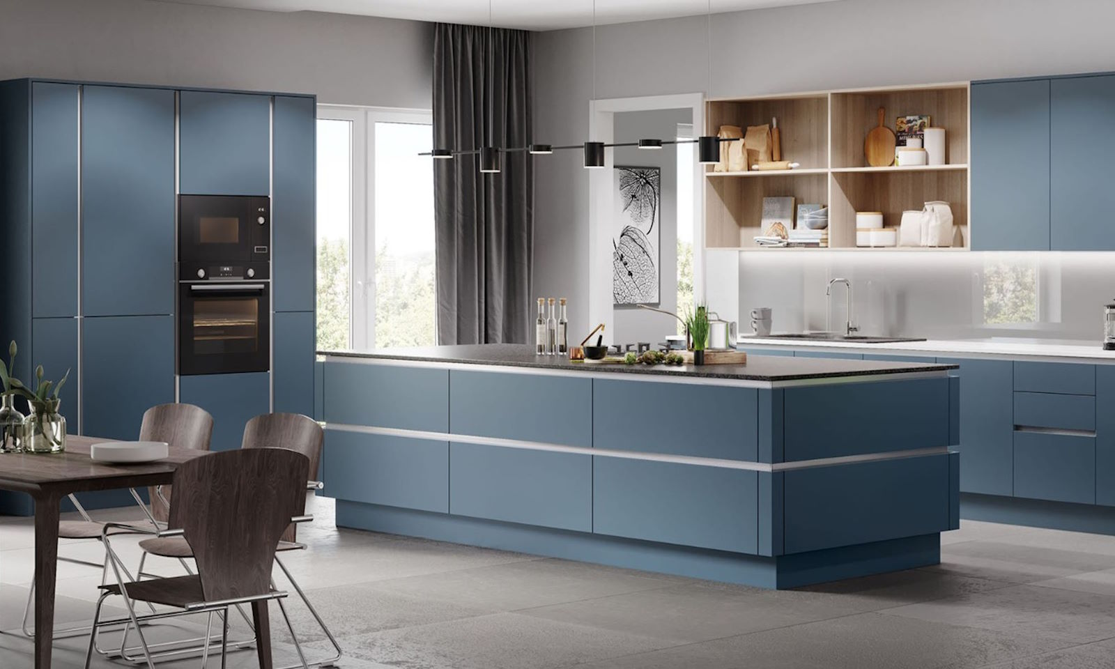 Vivo matt true handleless Kitchen Units Online
