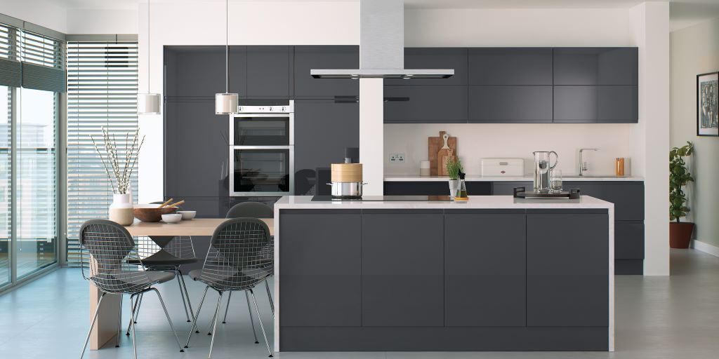 TKC Lucente gloss anthracite kitchen