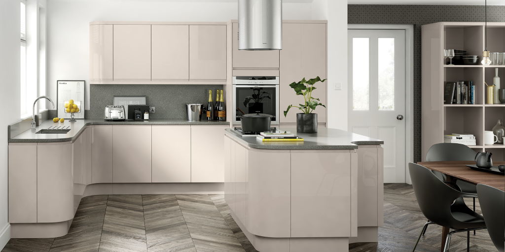 TKC Lucente gloss cashmere kitchen