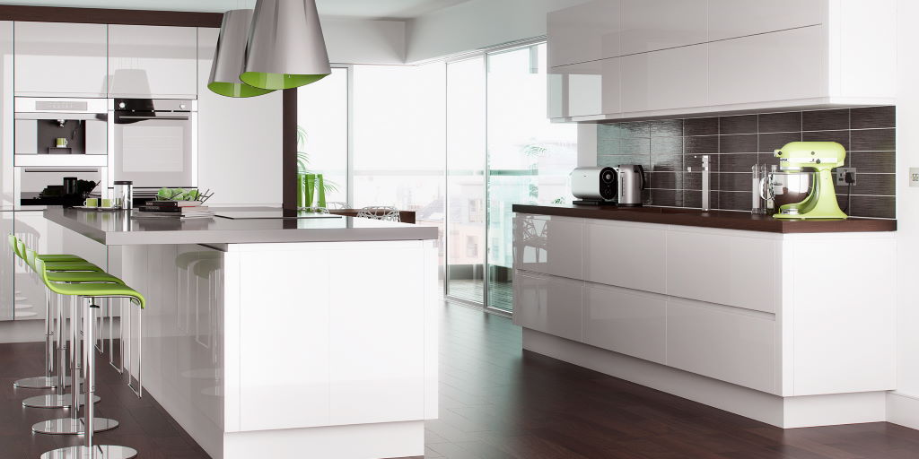 TKC Lucente gloss white kitchen