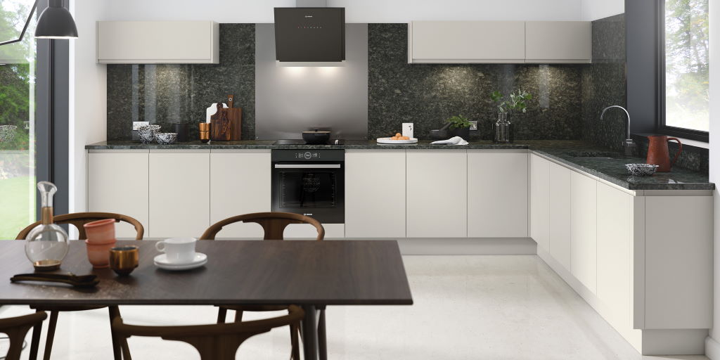 TKC Lucente matt light grey kitchen