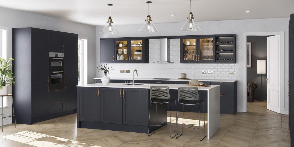 TKC Newmarket indigo shaker kitchen