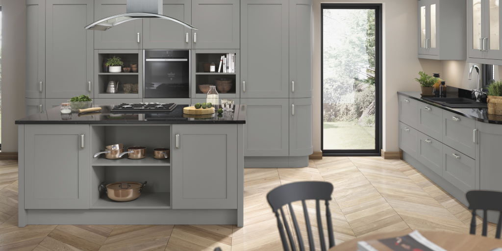 TKC Oxford dust grey shaker kitchen