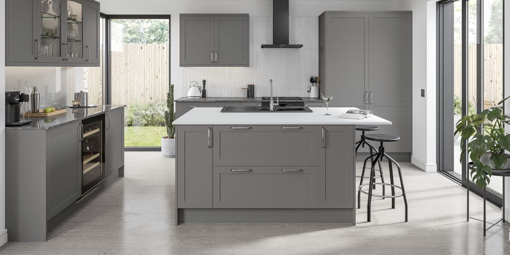 TKC Stratto dust grey shaker kitchen