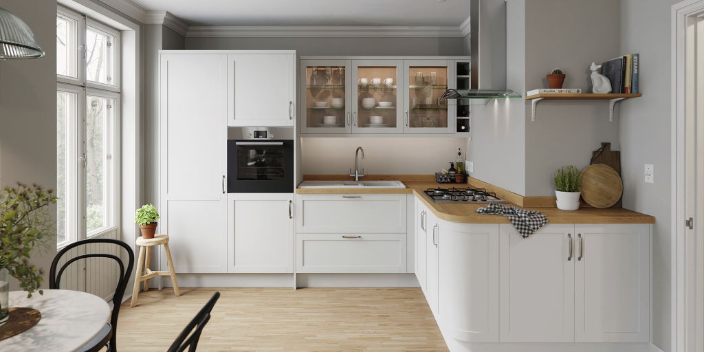 TKC Stratto white shaker kitchen