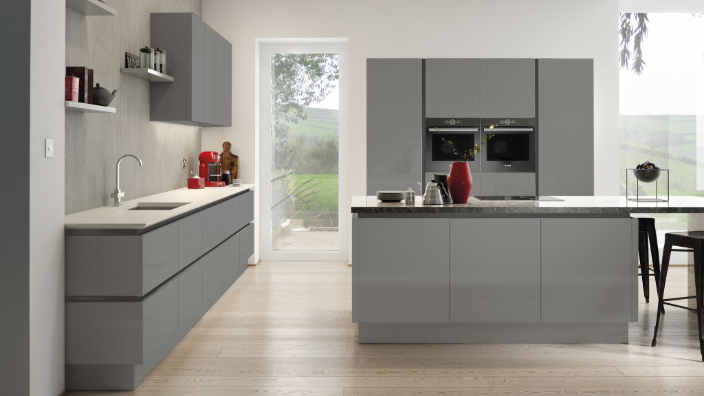 TKC Vivo high Gloss True Handleless kitchen