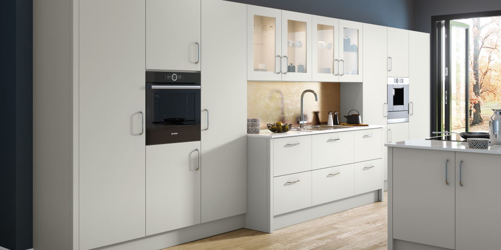 TKC Vivo+ matt light grey kitchen