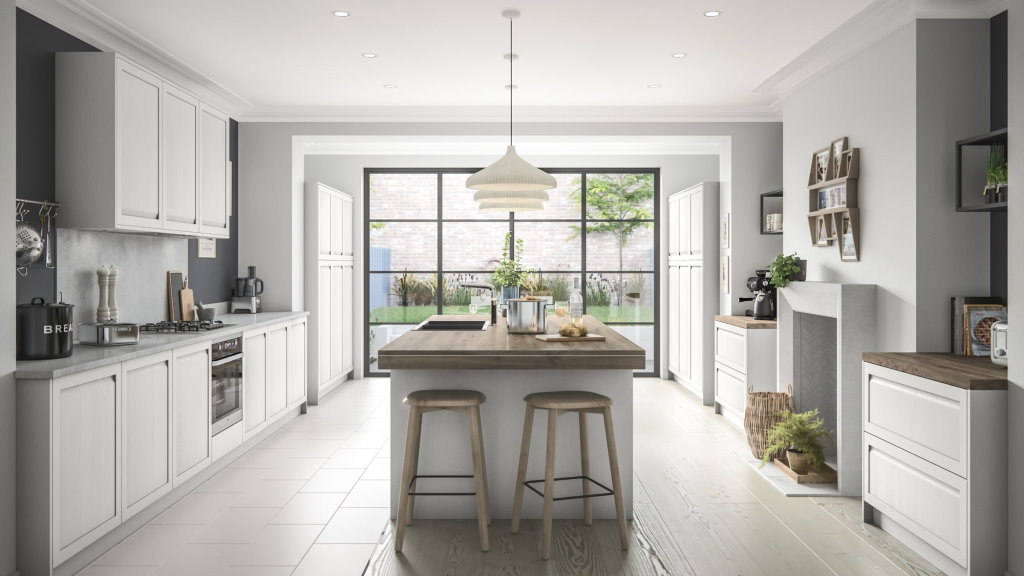 Kitchen Stori / Uform Harborne shaker light grey