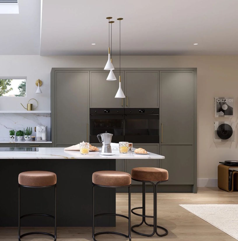 Aylesford micro shaker painted kitchen