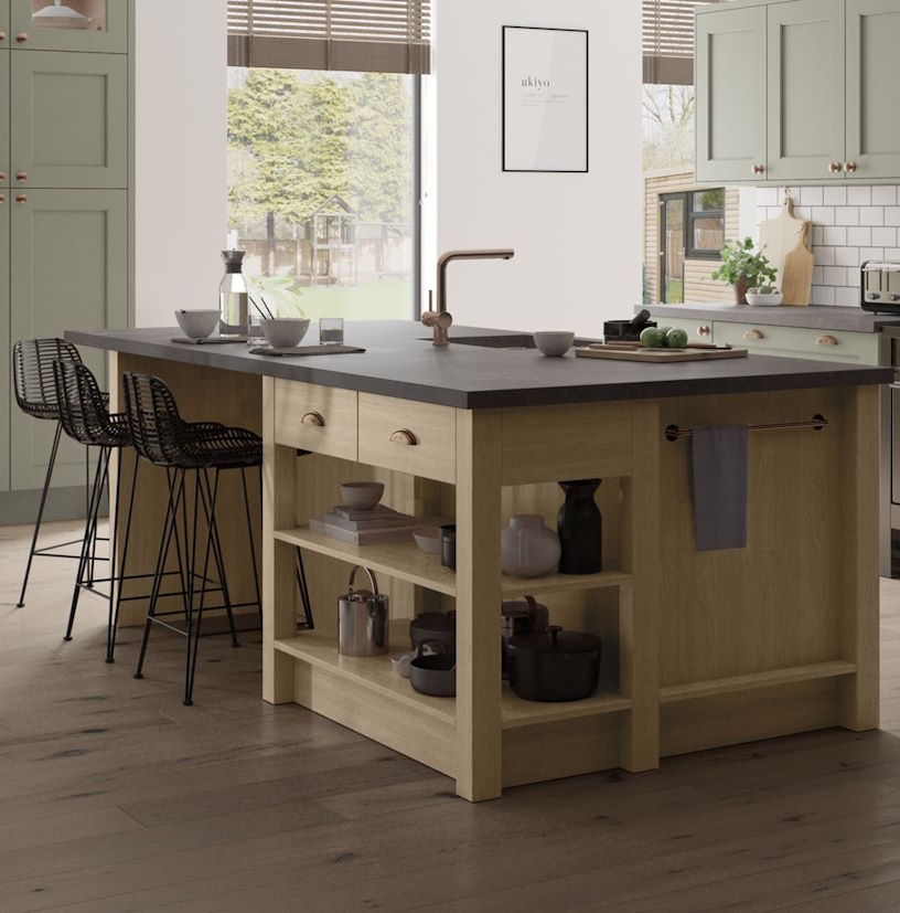 Wakefield light oak shaker kitchen