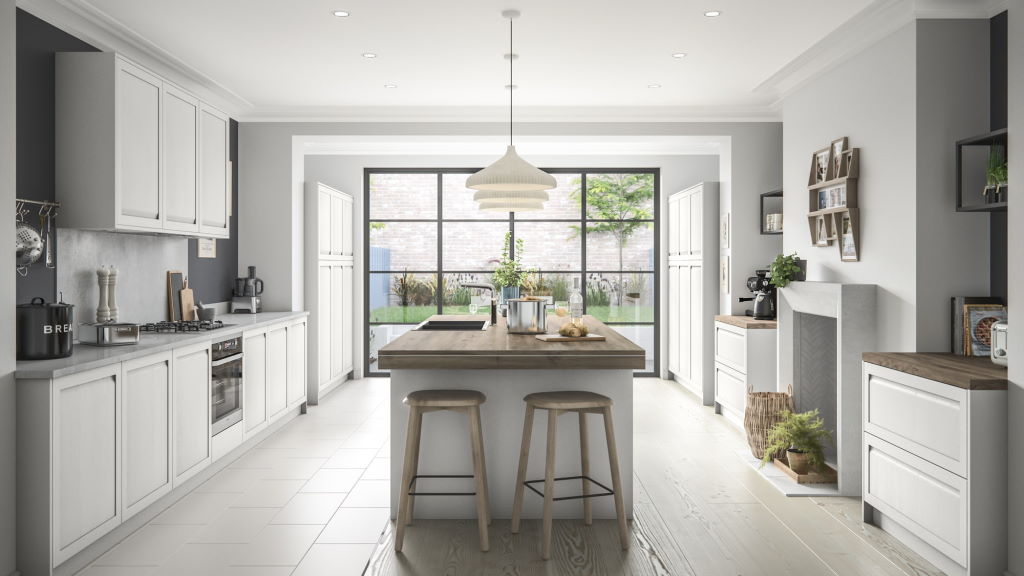 Stori / Uform Harborne handleless shaker kitchen