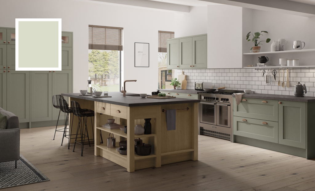 Kitchen Stori / Uform Wakefield shaker sage green