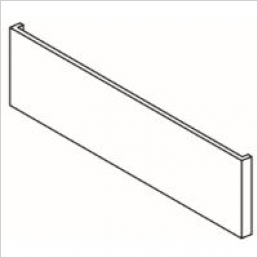 C-shape half height base feature end panel, 325x1200x18mm