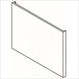 C-shape island (wall and base) feature end panel, 685x960x18