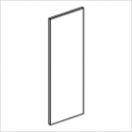 Tall wall end panel, 954x370x18mm