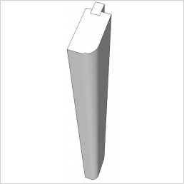 Base Radius Feature End 890x50x100mm