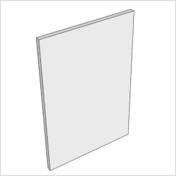 Tall wall end panel 954x370x18mm