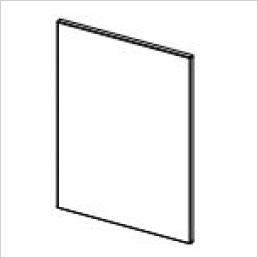 Tall wall end panel 990x375x18mm