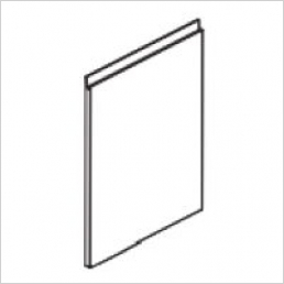 Base end panel shaped 900x650x22mm