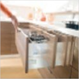 Touch Release drawer mechanism upto 550mm wide drawer