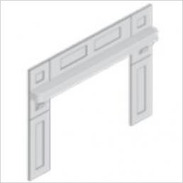 1600mm working overmantle kit  1400x1600x590