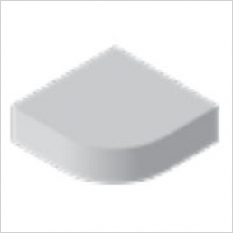 Quadrant end cornice block: 28x52x52