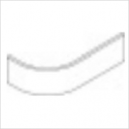 Curved Plinth Section (single) 150x275x535mm