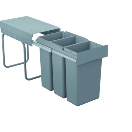 Pull-Out Waste Bin, 3 x 10 Litre Bins, For Min 300mm Cab
